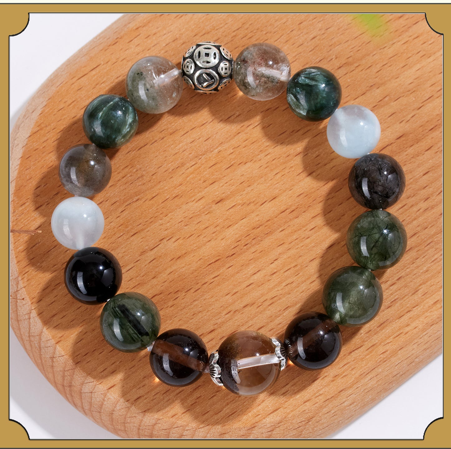 Natural Crystal Five Elements Harmony Bracelet - Balance Energy & Good Luck Charm