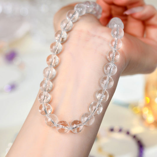 Natural White Crystal Collarbone Necklace|Spiritual Purification & Elegance Energy Jewelry