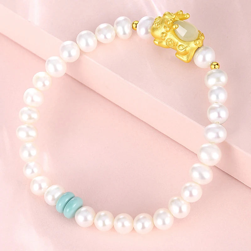 Hand-Braided White Jade Bracelet|Adjustable Delicate Gift