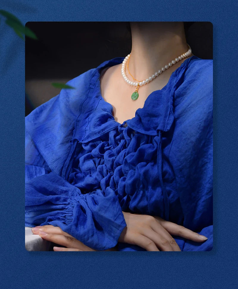 Sterling Silver Orbicular Pearl Choker — Ethnic DIY Pendant