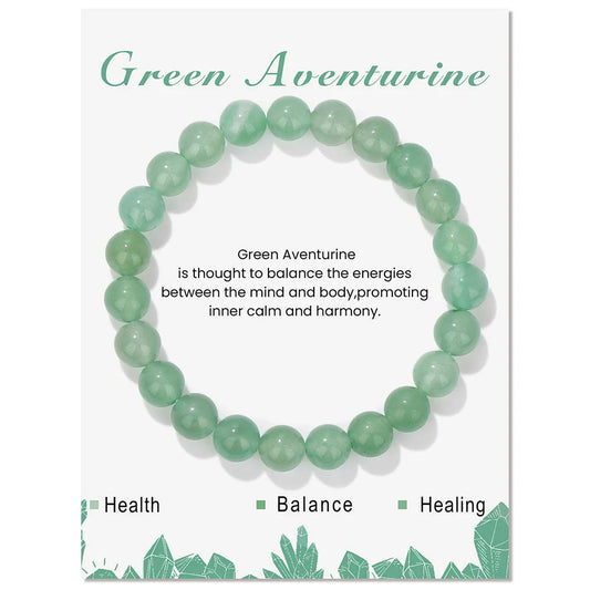 Green Aventurine Reiki Healing Bead Bracelet Unisex