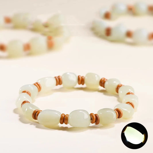 Hetian Jade Nephrite Lucky Ball Bracelet|Couple Amulet Hand String