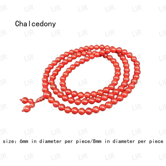 A级红玛瑙108颗8mm多圈手链|可作项链 开运辟邪 礼盒装