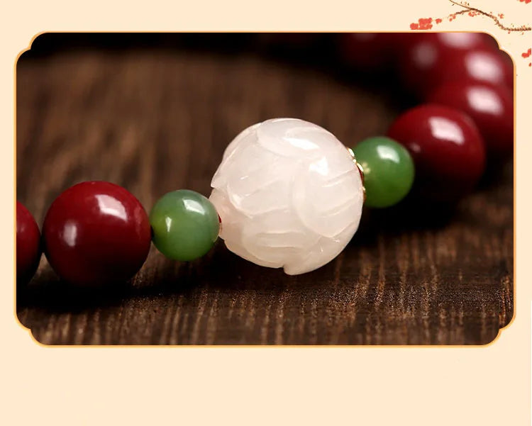 High-grade Jewelry Peace and Joy Bracelet Female Lucky Beads Year Of Life Bracelet Amulet Attracts Wealth