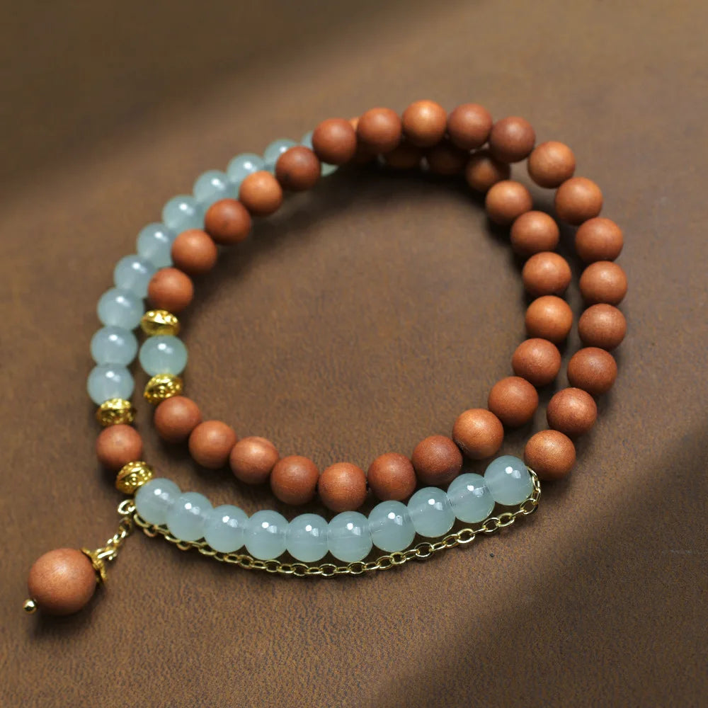 Old Sandalwood Prayer Beads Bracelet – Feng Shui Talisman