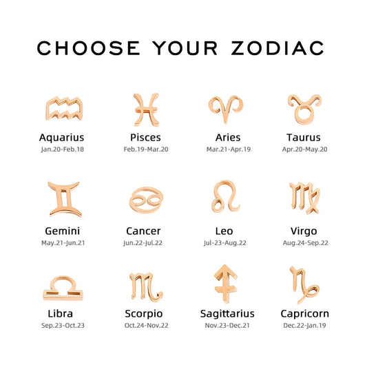 十二星座真皮缠绕手链|男女同款磁扣 可刻字生日守护礼物