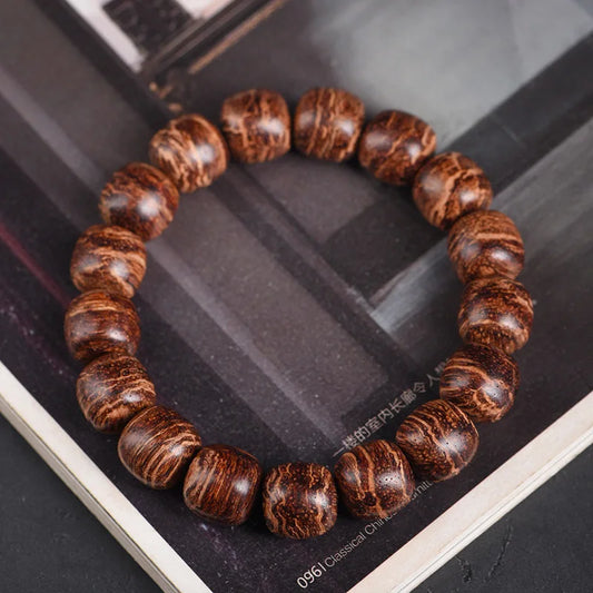 Fragrant Armor Wooden Buddha Prayer Beads Bracelet