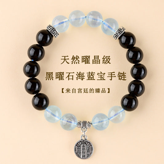 Five Elements Wealth God Crystal Bracelet | Balance Energy & Attract Prosperity
