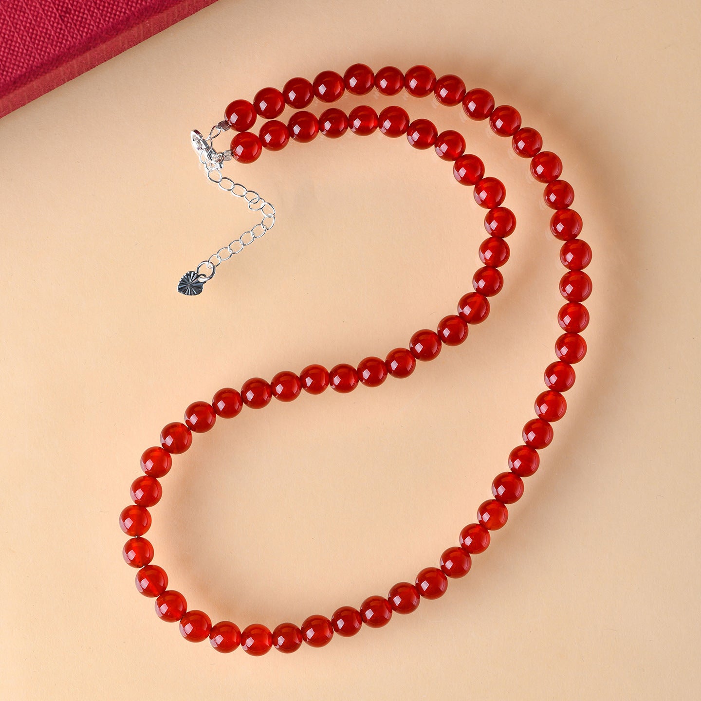 Natural Red Agate Zodiac Necklace & Multi-layer Bracelet | Adjustable Spiritual Jewelry for Women