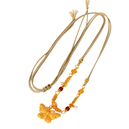 Golden Butterfly Pendant Necklace | Transformation Charm & Elegant Fashion Jewelry