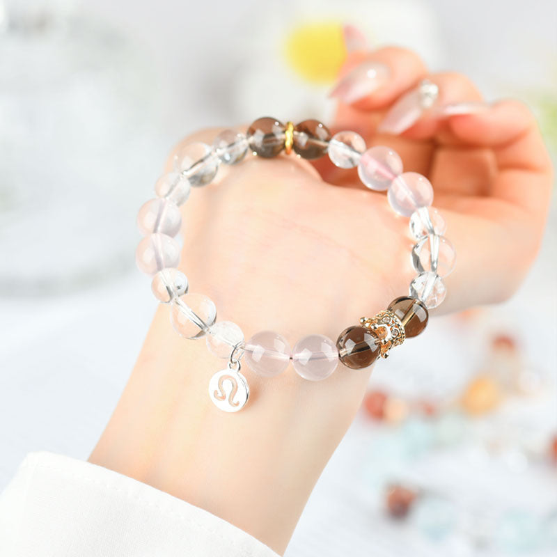 Twelve Constellations Natural Crystal Bracelet｜Spiritual Fortune & Cosmic Protection Jewelry