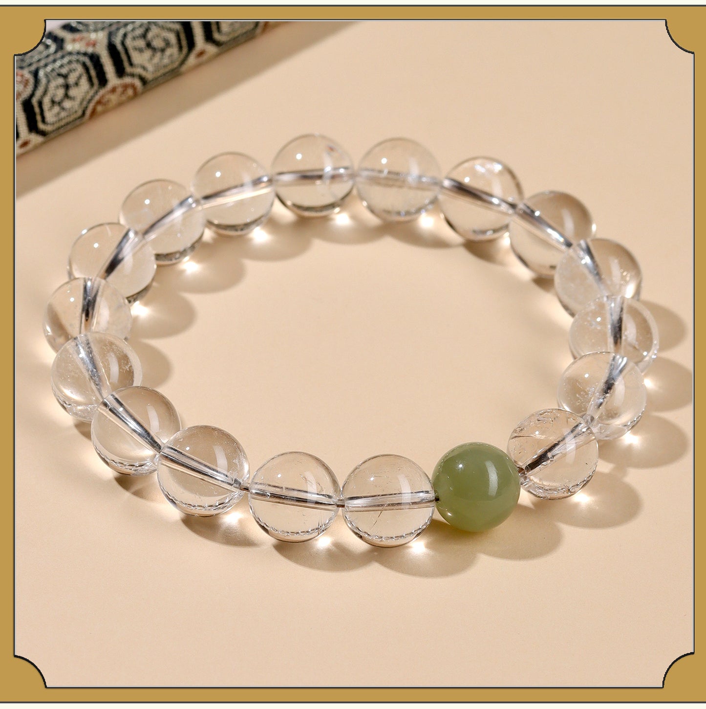 Natural White Crystal Five Elements Balance Bracelet | Harmony for Couples