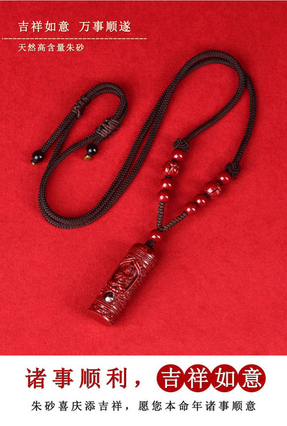 Natural Purple Gold Sand Zodiac Buddha Projection Pendant - Eight Guardian Gods Spiritual Amulet