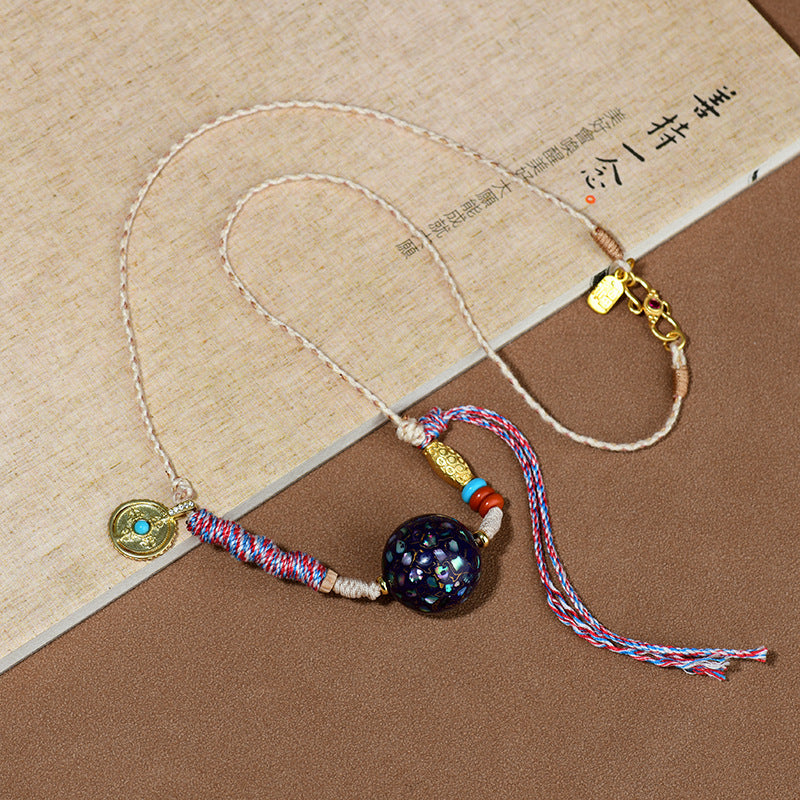 Agarwood Buddhist Prayer Bead Necklace - Zen Meditation Beads for Spiritual Harmony