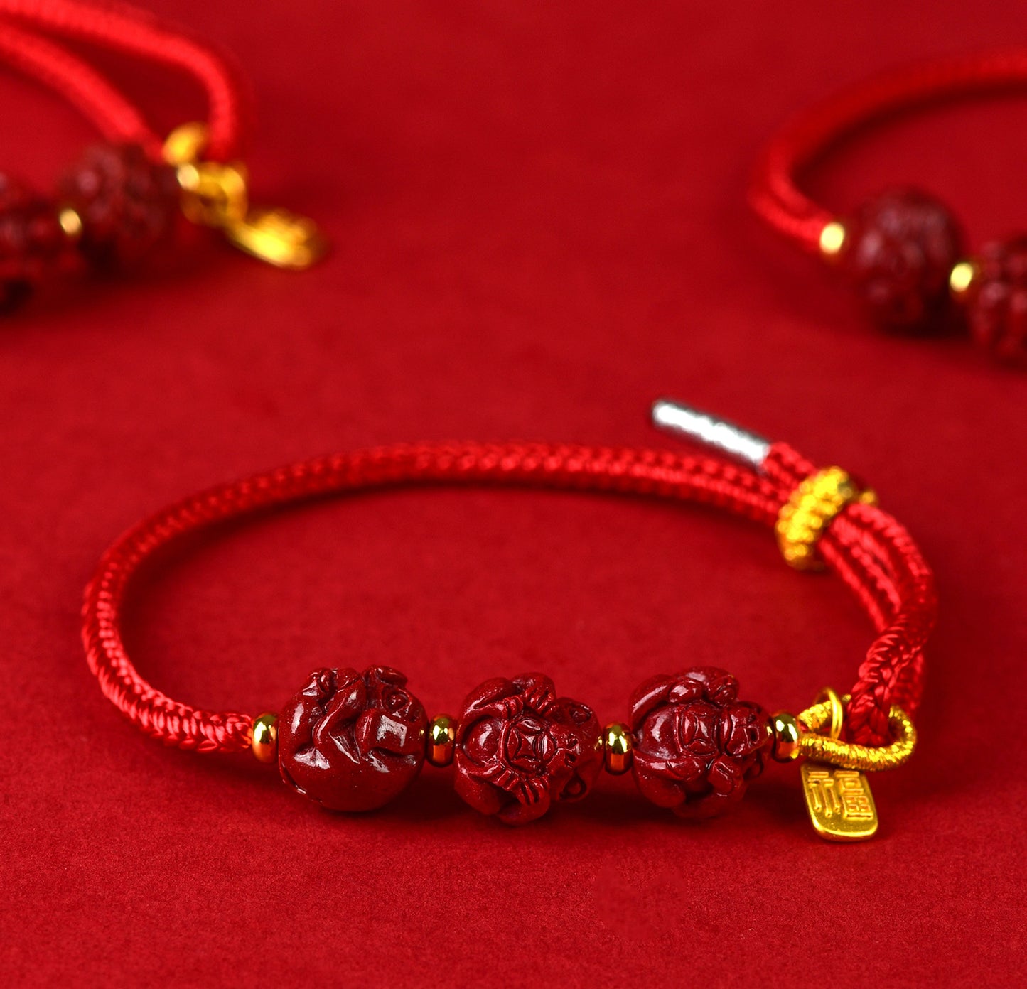 Natural Purple Gold Sand Zodiac Three-in-One Handwoven Bracelet - Spiritual Guardian & Fortune Enhancer