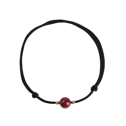 Natural Purple Gold Sand Couple Bracelet | Lucky Charm for Love and Fortune