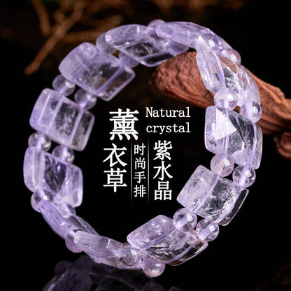 Lavender Amethyst Crystal Bracelet | Spiritual Elegance for Women