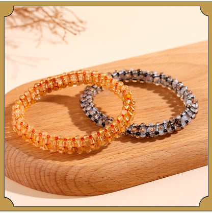 Golden Rutilated Quartz Bracelet | Wealth & Energy Crystal Jewelry for Women