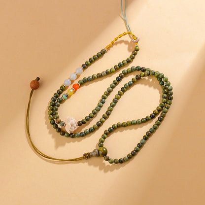 Agarwood Buddhist Prayer Bead Necklace - Zen Meditation Beads for Spiritual Harmony