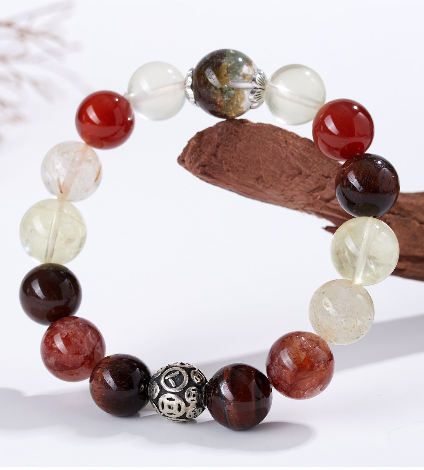 Natural Crystal Five Elements Harmony Bracelet - Balance Energy & Good Luck Charm