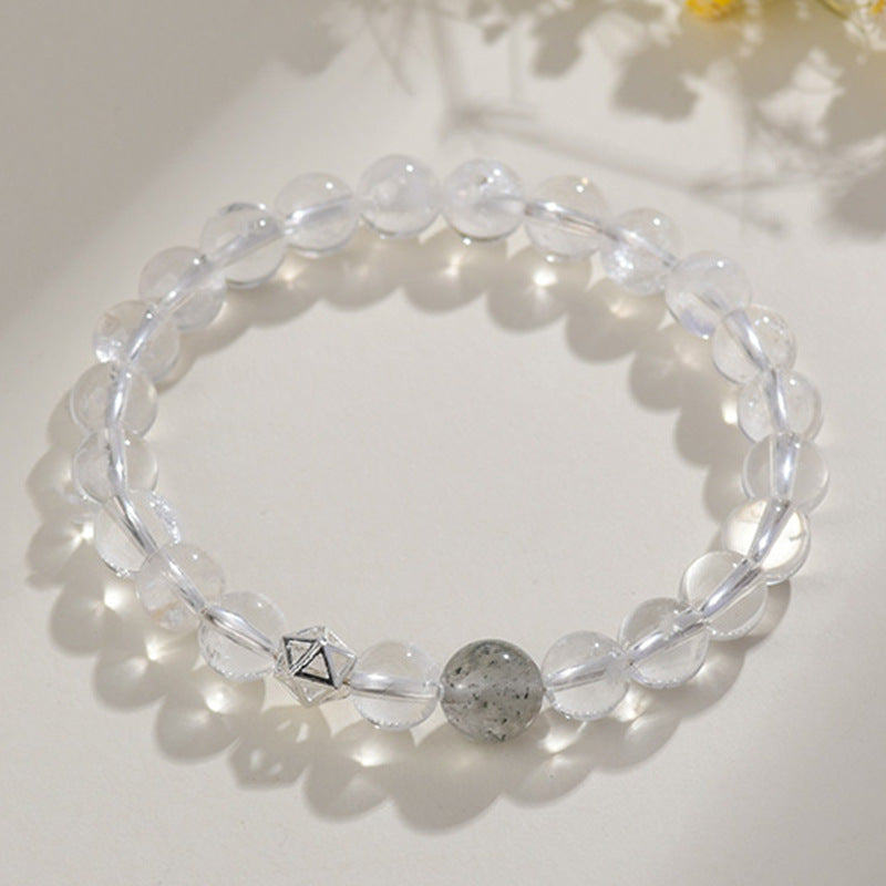 Natural Multi-Gem White Crystal Zodiac Guardian Bracelet｜Energy Stone for Protection & Harmony