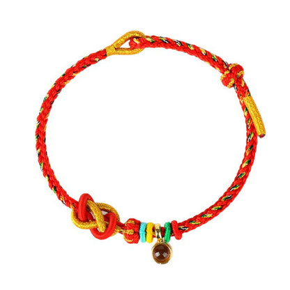 Peace Knot Golden Light Divine Mantra DIY Bracelet Rope - Spiritual Craft & Protection