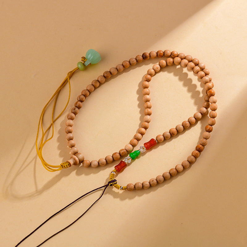 Agarwood Buddhist Prayer Bead Necklace - Zen Meditation Beads for Spiritual Harmony