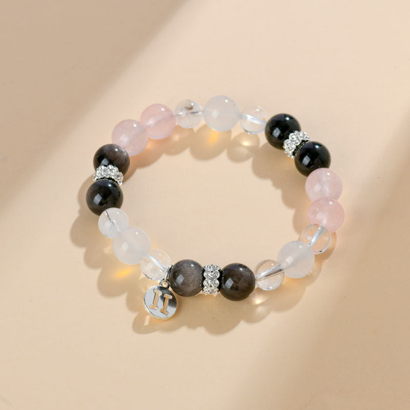 Twelve Constellations Natural Crystal Bracelet｜Spiritual Fortune & Cosmic Protection Jewelry