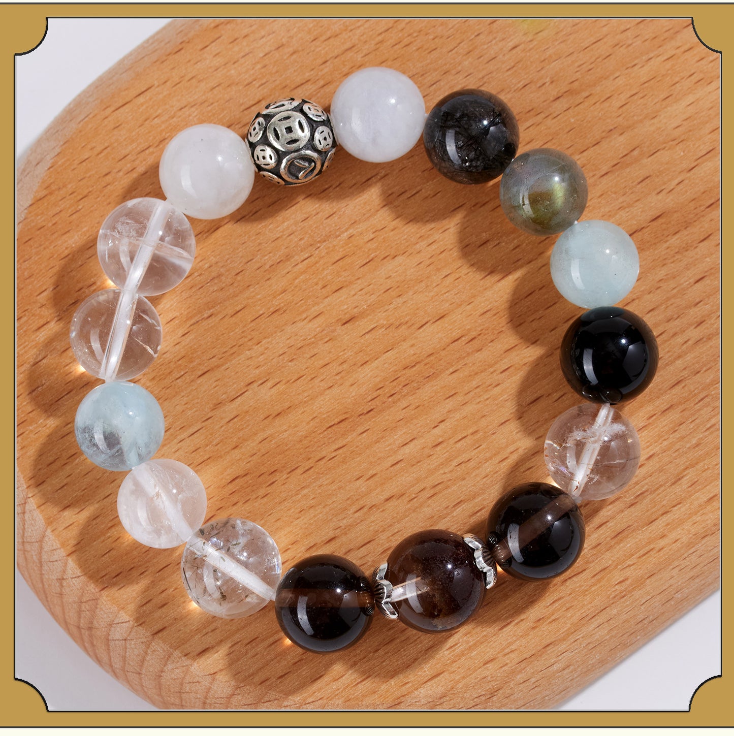 Natural Crystal Five Elements Harmony Bracelet - Balance Energy & Good Luck Charm