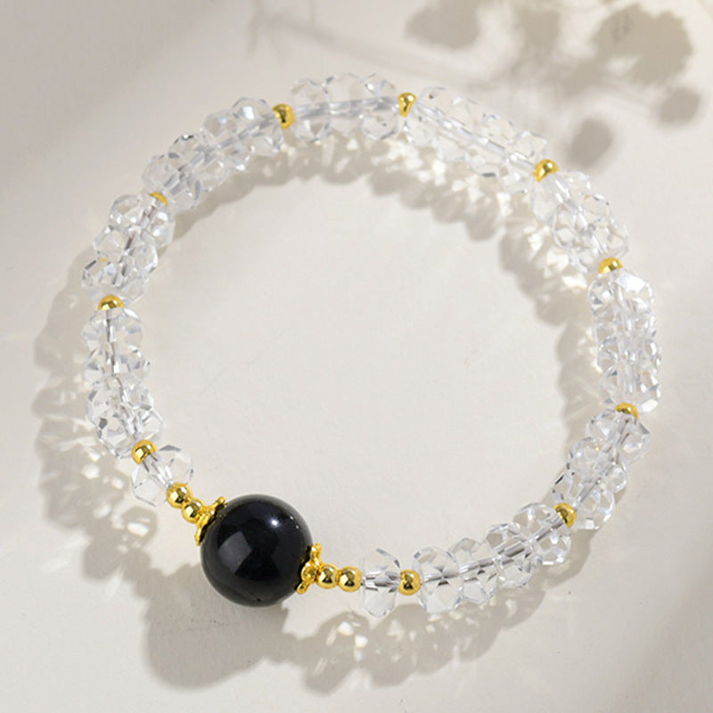Natural White Crystal Zodiac Guardian Bracelet | Energy Stone for Protection & Harmony