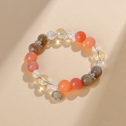 Twelve Constellations Natural Crystal Bracelet｜Spiritual Fortune & Cosmic Protection Jewelry