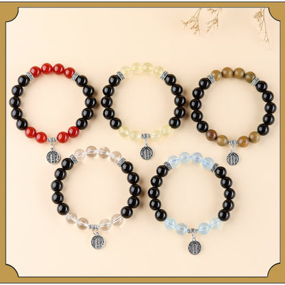 Five Elements Wealth God Crystal Bracelet | Balance Energy & Attract Prosperity