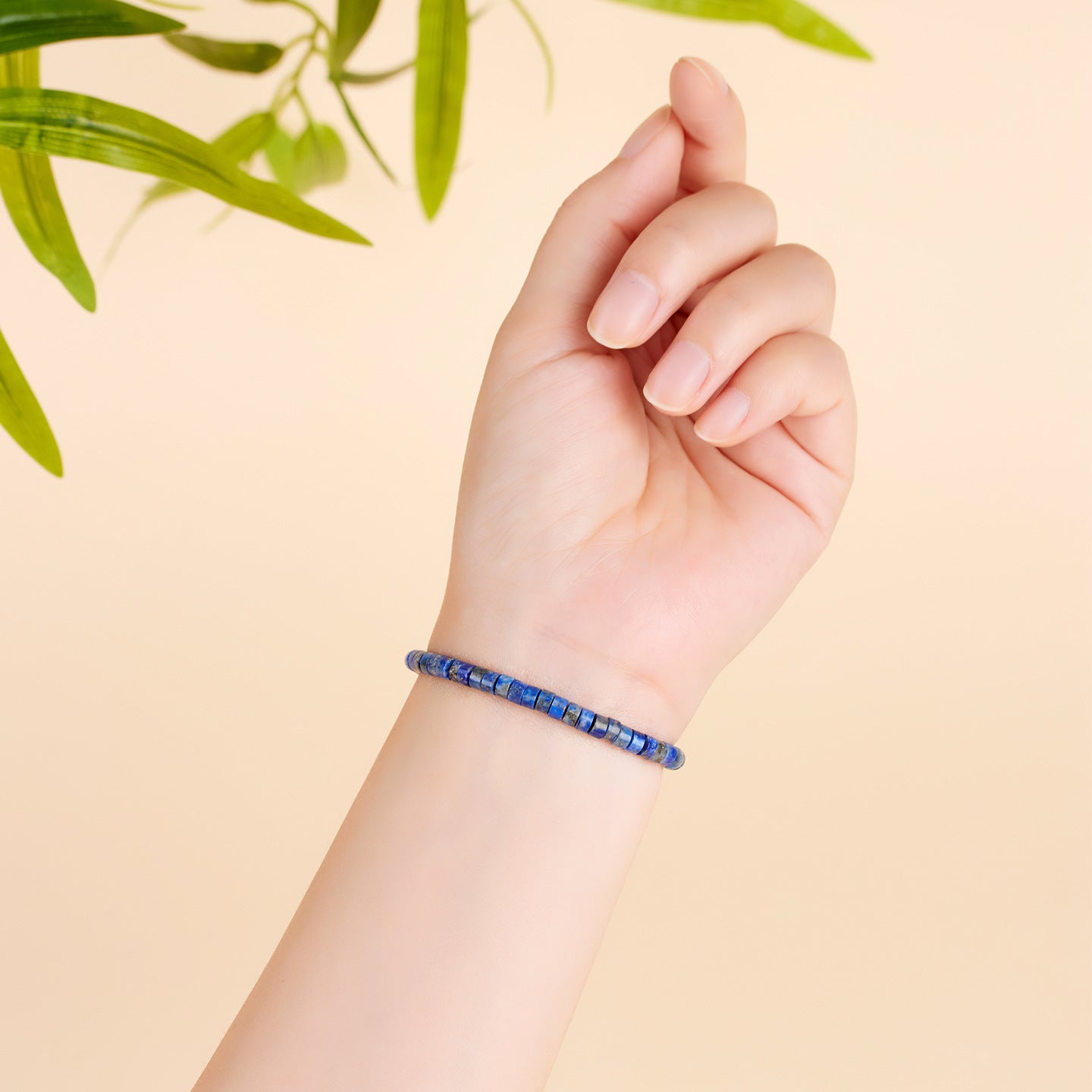 Natural Crystal Tourmaline Amazonite Straight Cut Tablet Bracelet - Spiritual Harmony & Protection