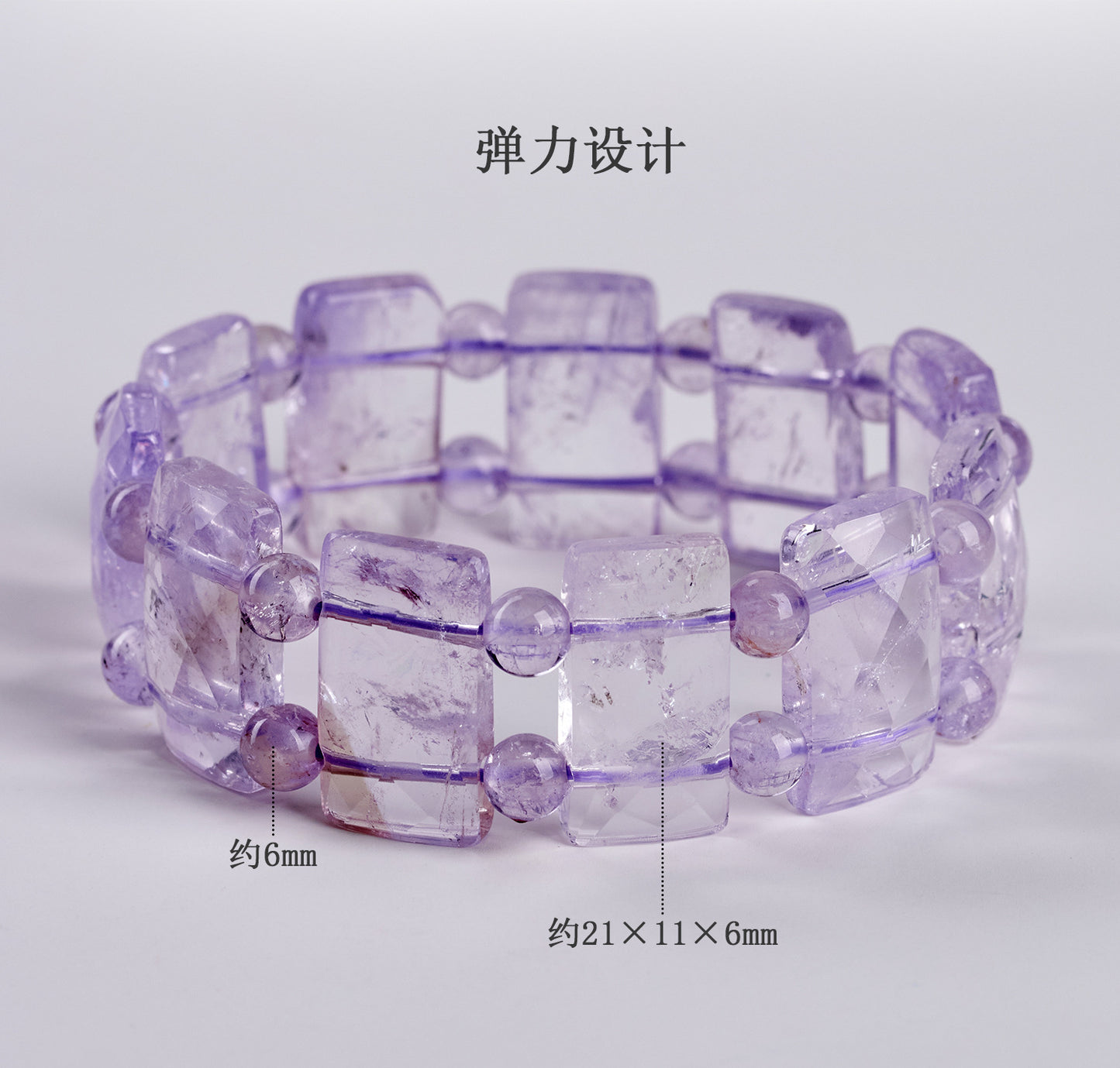 Lavender Amethyst Crystal Bracelet | Spiritual Elegance for Women