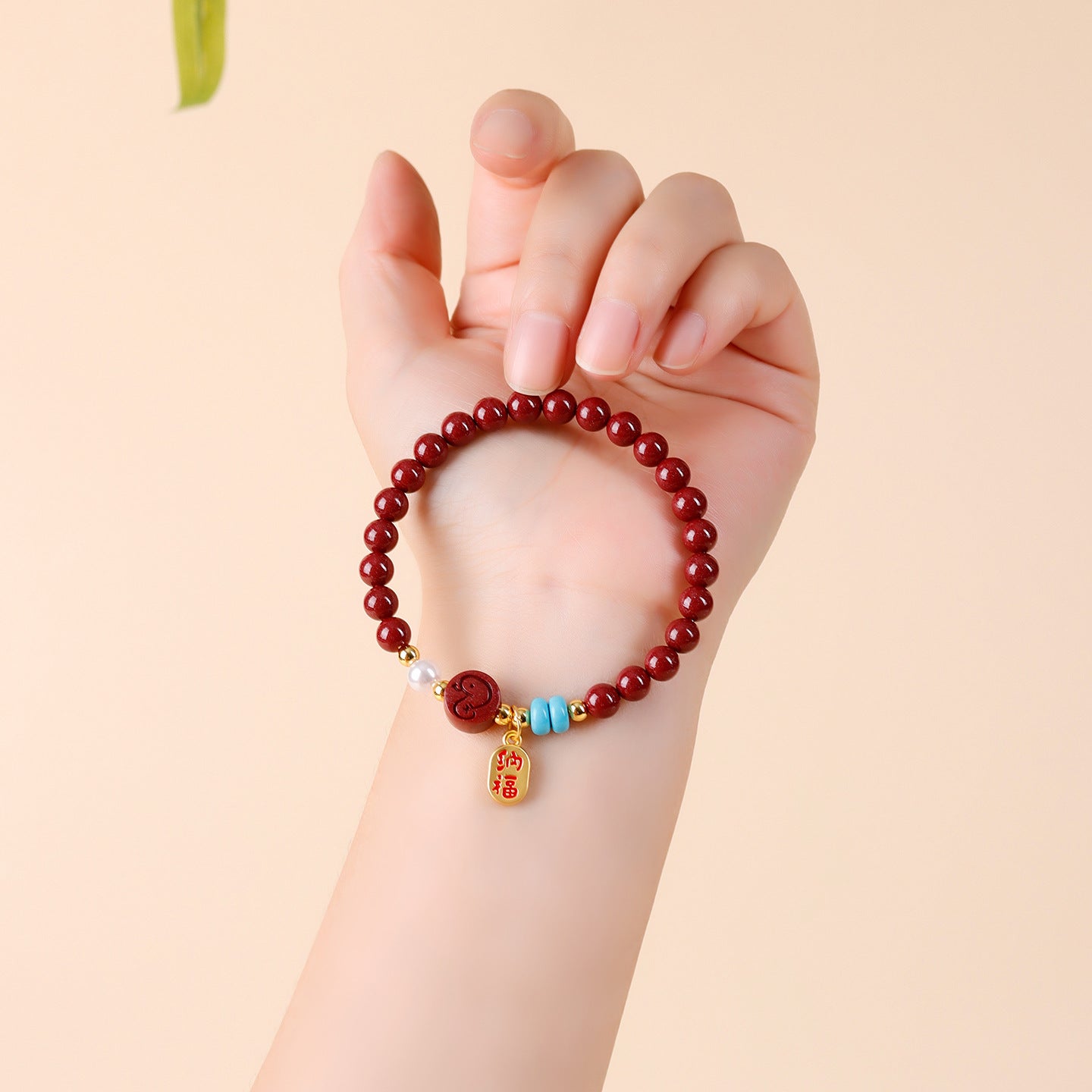 Natural Purple Gold Cinnabar Zodiac Bracelet - Women's Feng Shui Protection & Fortune Talisman