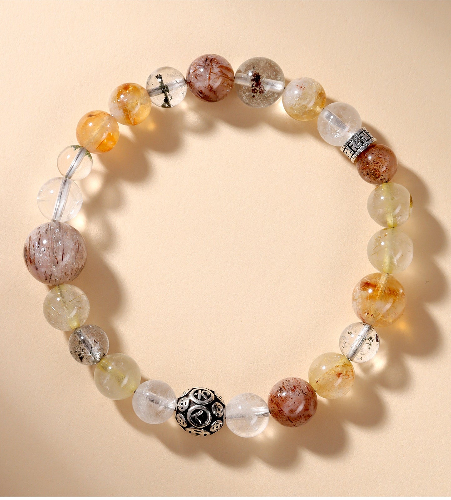 Five Elements Crystal Bracelet - Natural Gemstone Balance for Women