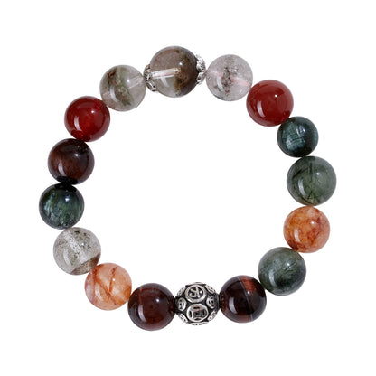 Natural Crystal Five Elements Harmony Bracelet - Balance Energy & Good Luck Charm