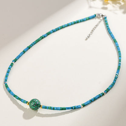 Antique Buddhist Prayer Beads Necklace with Agarwood and Red Sandalwood - Spiritual Meditation Accessory