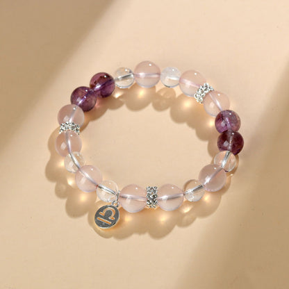 Twelve Constellations Natural Crystal Bracelet｜Spiritual Fortune & Cosmic Protection Jewelry