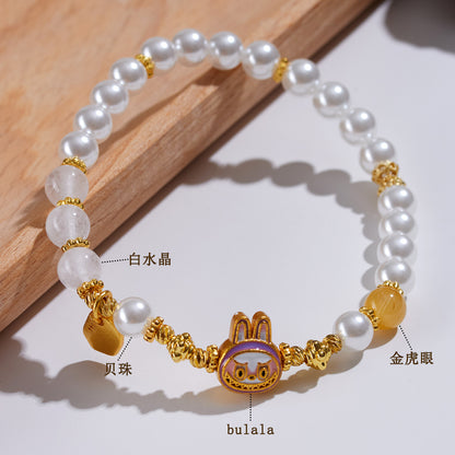 Pure White Crystal Bead Bracelet | Spiritual Clarity & Protective Energy