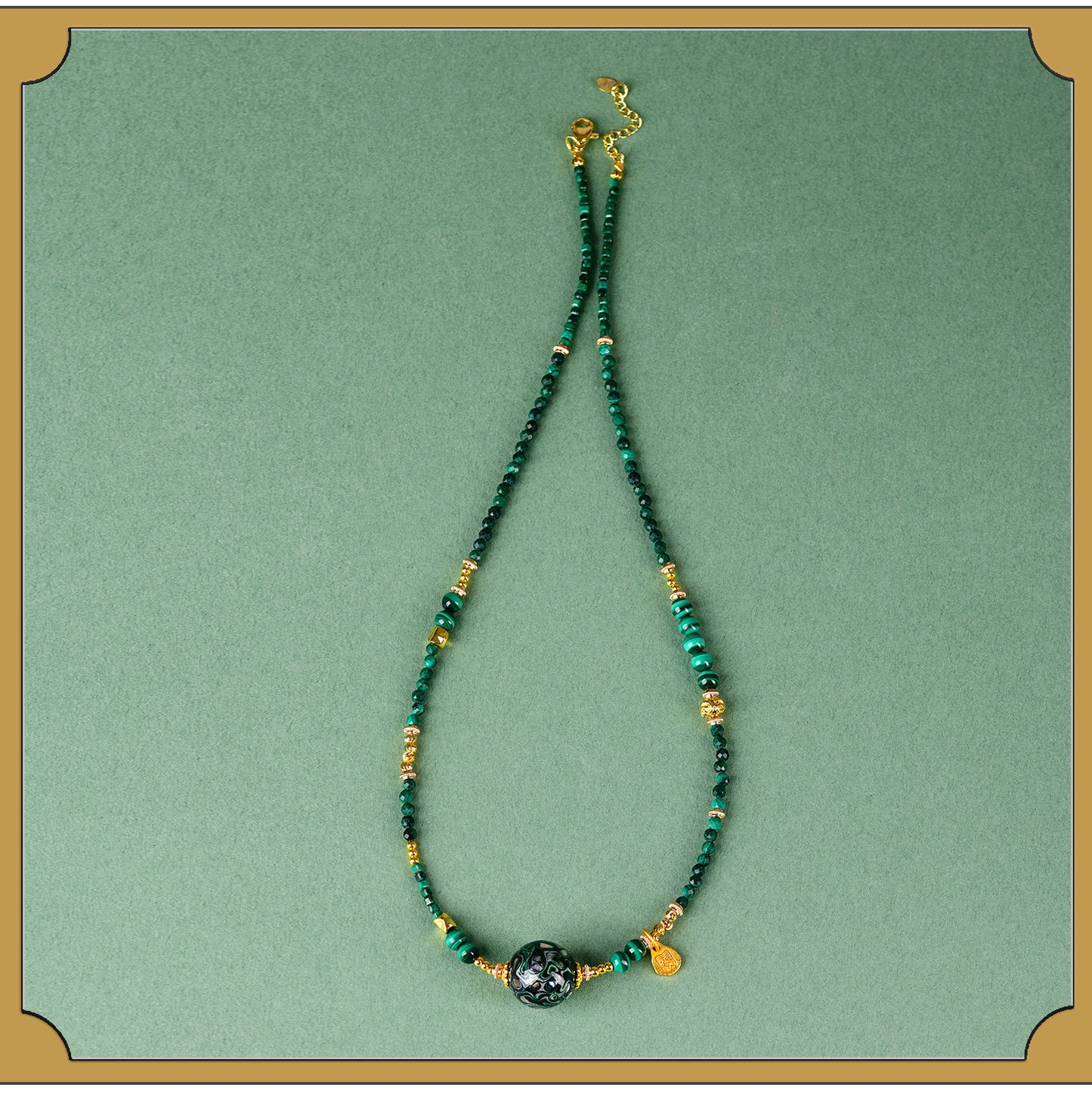 Natural Lacquer Five Elements Crystal Multi-Circle Bracelet & Necklace | Spiritual Balance Energy