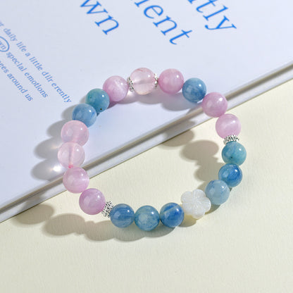 Natural Kyanite Libra Crystal Bracelet | Harmony Romance Zodiac Gift for Friends