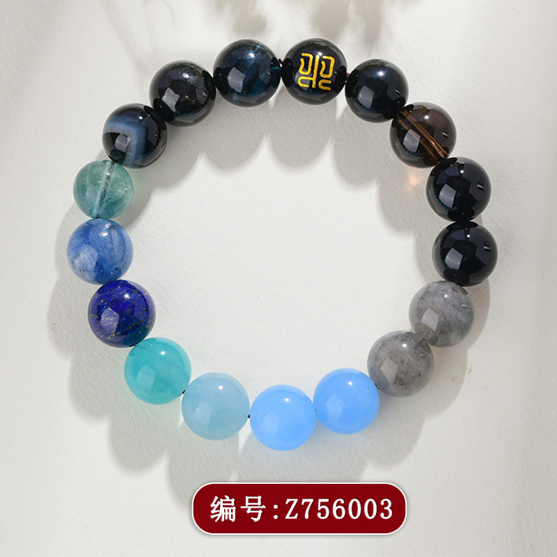 Five Elements Multi-Treasure Crystal Bracelet | Balance Energy Luck Protection Unisex Couple
