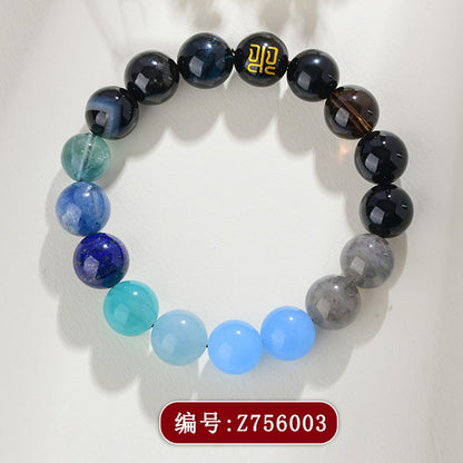 Five Elements Multi-Treasure Crystal Bracelet | Balance Energy Luck Protection Unisex Couple