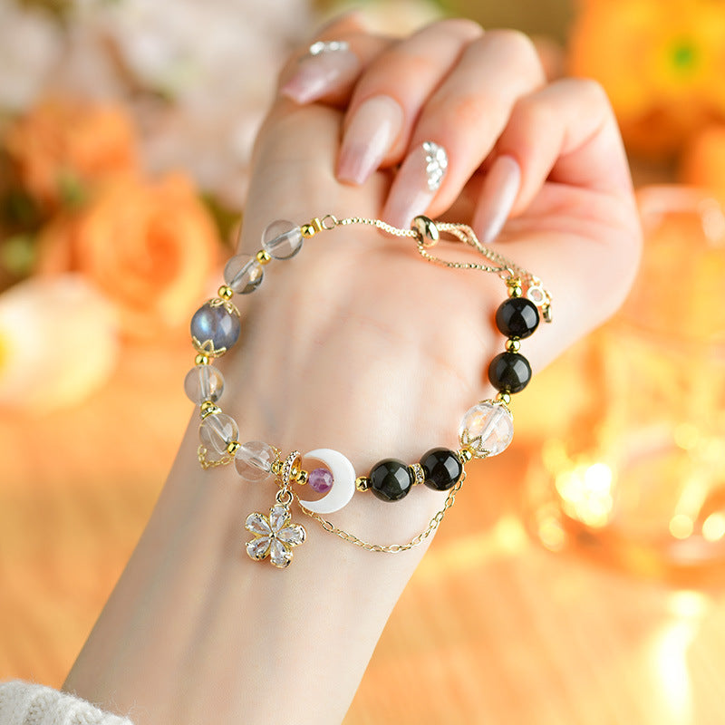 Gemini Crystal Zodiac Bracelet - Women's Mystical Fashion Jewelry for Balance and Energy
