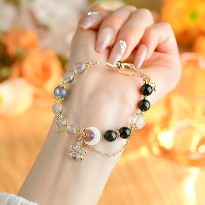 Gemini Crystal Zodiac Bracelet - Women's Mystical Fashion Jewelry for Balance and Energy