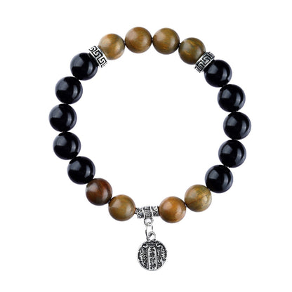 Five Elements Wealth God Crystal Bracelet | Balance Energy & Attract Prosperity