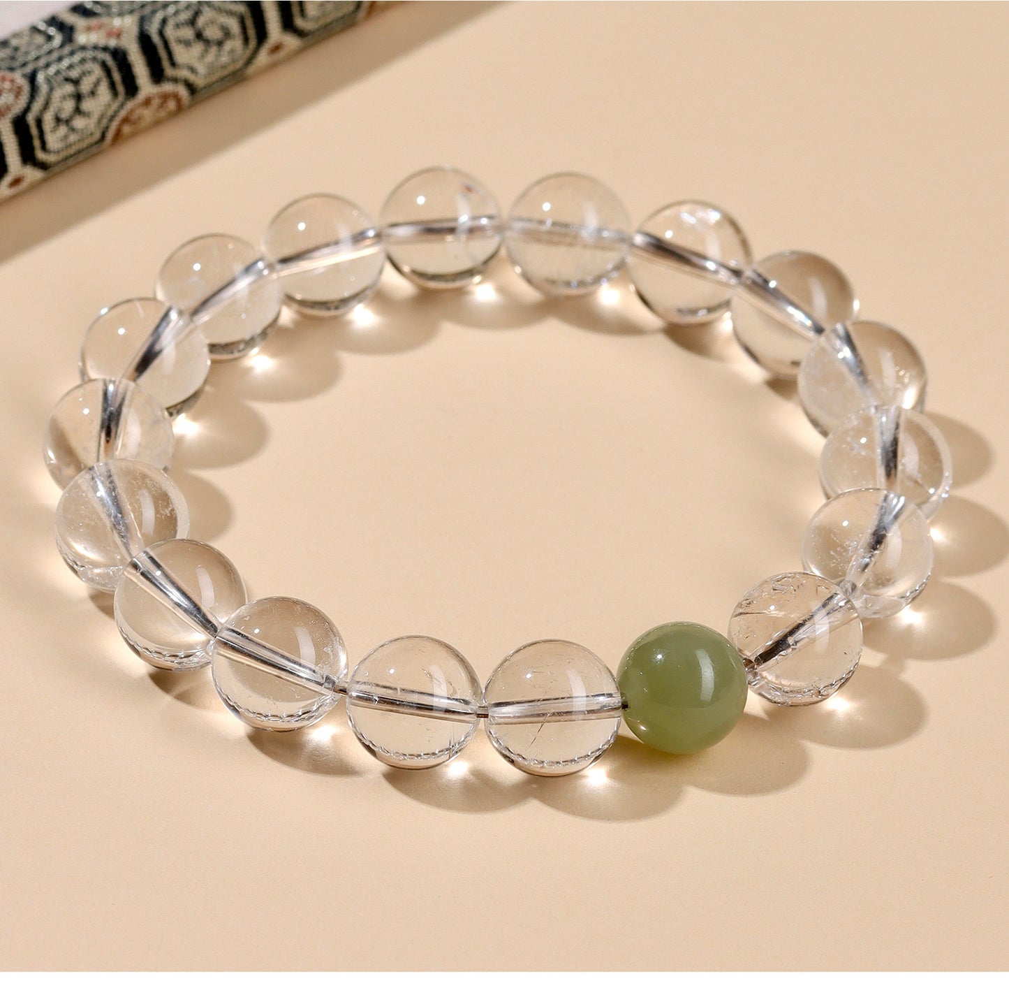 Natural White Crystal Five Elements Balance Bracelet | Harmony for Couples