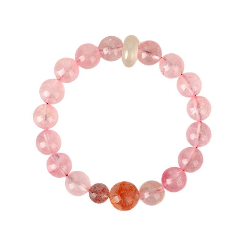 Madagascar Pink Crystal Bracelet | Love Harmony Spiritual Energy Jewelry for Women