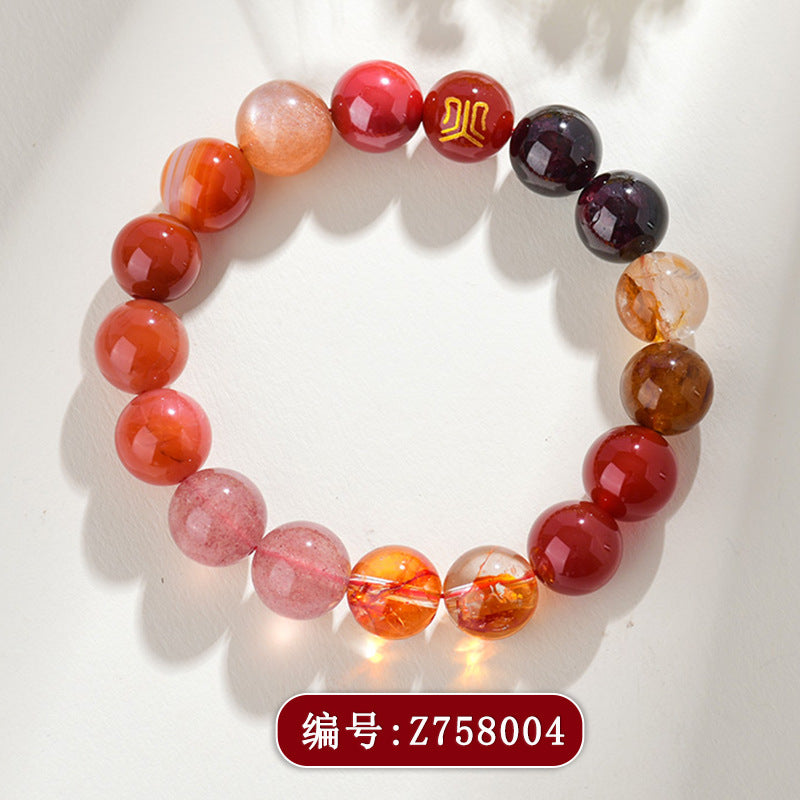 Five Elements Multi-Treasure Crystal Bracelet | Balance Energy Luck Protection Unisex Couple